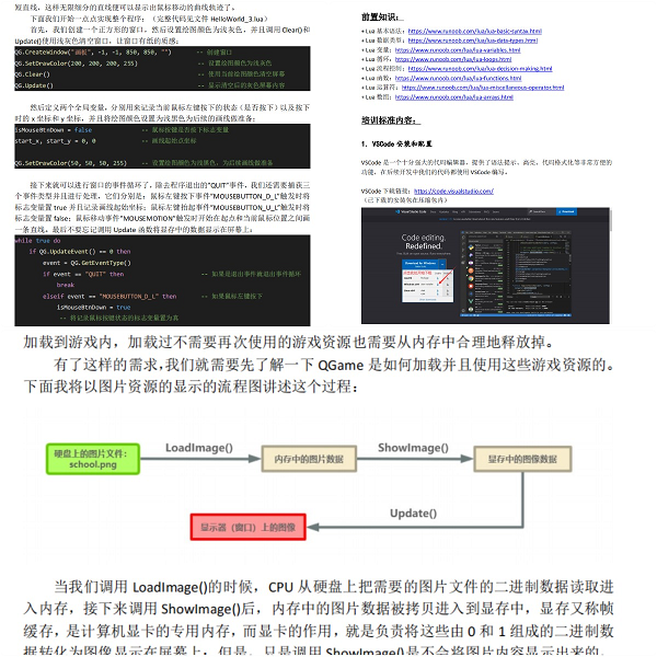 QGame 制作 Galgame 游戏引擎教程文档截图